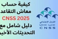 حساب معاش التقاعد 2025 CNSS