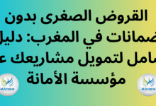 القروض الصغرى بدون ضمانات في المغرب