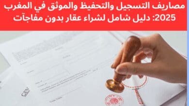 مصاريف التسجيل والتحفيظ والموثق في المغرب