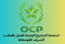استمارة الترشيح الجديدة للعمل بالمكتب الشريف للفوسفاط