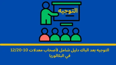 التوجيه بعد الباك