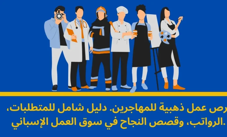 المهن ذات النقص في إسبانيا: فرص ذهبية للمهاجرين الباحثين عن الاستقرار والازدهار 1 المهن ذات النقص في إسبانيا