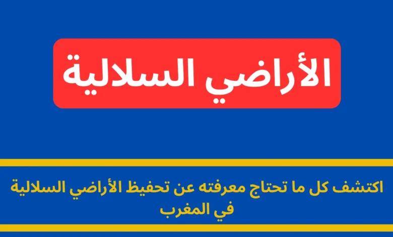 تحفيظ الأراضي السلالية في المغرب: دليل شامل لحماية حقوقك وتثبيت ملكيتك 1 تحفيظ الأراضي السلالية