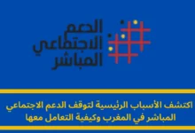 أسباب توقف الدعم الاجتماعي المباشر في المغرب: دليل شامل للمستفيدين 8 الدعم الاجتماعي
