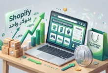 Shopify بدولار واحد